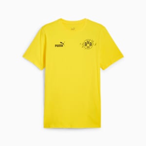 Borussia Dortmund ftblCULTURE Men's Tee, Faster Yellow-PUMA Black, extralarge