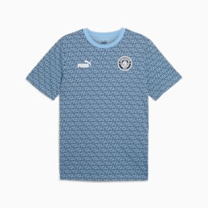 Manchester City ftblCULTURE Men's AOP Tee, Team Light Blue-PUMA White, extralarge