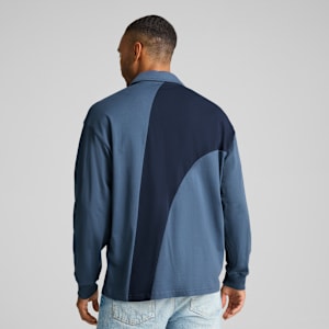 メンズ マンチェスター シティFC FTBLカルチャー 長袖 ポロシャツ, Inky Blue-Club Navy, extralarge-JPN