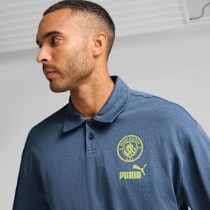 メンズ マンチェスター シティFC FTBLカルチャー 長袖 ポロシャツ, Inky Blue-Club Navy, extralarge-JPN