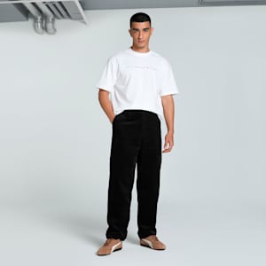 MMQ Corduroy Men's Relaxed Fit Pants, PUMA Black, extralarge-IND