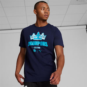 Manchester City 22/23 League Champions Men's Tee, PUMA Navy, extralarge
