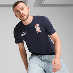 C.D. Guadalajara ftblCULTURE Men's Tee, PUMA Navy-PUMA White, extralarge