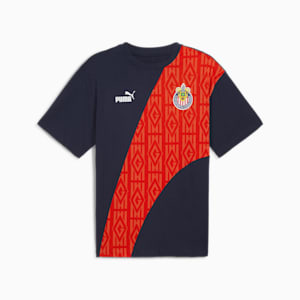 C.D. Guadalajara ftblCULTURE+ Men's Tee, PUMA Navy-PUMA Red, extralarge