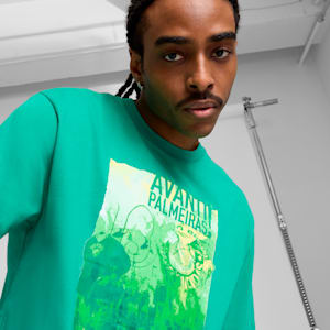 SE Palmerias ftblNRGY+ Men's Tee, Sport Green-PUMA White, extralarge