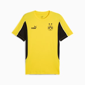 Borussia Dortmund ftblARCHIVE Men's Tee, Faster Yellow-PUMA Black, extralarge