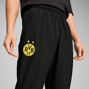 Borussia Dortmund ftblARCHIVE Men's Pants, PUMA Black-Faster Yellow, extralarge