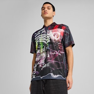 Maillot rétro Manchester City ftblNRGY+ Homme , Dark Rosette-Galactic Gray, extralarge