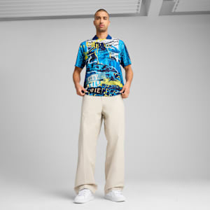 Jersey retro Manchester City ftblNRGY+ para hombre , Bright Aqua-Blazing Blue, extralarge