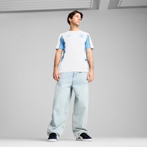 Manchester City ftblARCHIVE Men's Tee, PUMA White-Team Light Blue, extralarge