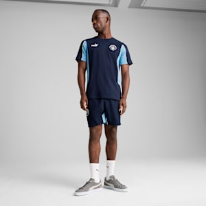 Manchester City ftblARCHIVE Men's Tee, PUMA Navy-Team Light Blue, extralarge