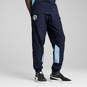 Pants para hombre Manchester City ftblArchive, PUMA Navy-Team Light Blue, extralarge