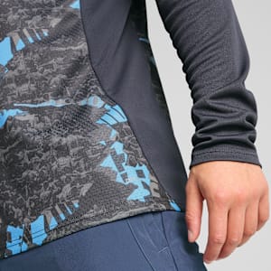 Manchester City Pre-Match Men's Quarter-Zip Top, Strong Gray-Cool Light Gray, extralarge