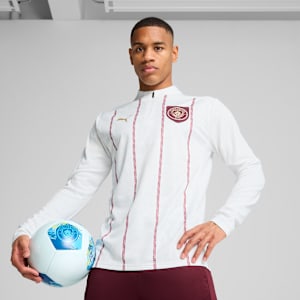 メンズ 2024-25 マンチェスターシティ FC プレマッチ 1/4 ジップ トップ, PUMA White-Dark Jasper, extralarge-JPN