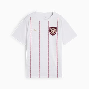 キッズ 2024-25 マンチェスターシティ FC プレマッチ 半袖 シャツ 116-164cm, PUMA White-Dark Jasper, extralarge-JPN