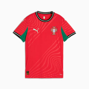 Portugal '25 Home Replica Women's Soccer Jersey, Pure Red-Fresh Mint, extralarge