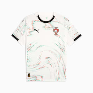 メンズ サッカー ポルトガル代表 アウェイ レプリカ 半袖 ユニフォーム, PUMA White-PUMA Black, extralarge-JPN