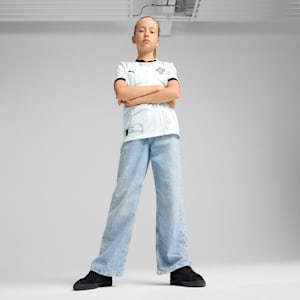 Portugal '25 Away Big Kids' Soccer Jersey, PUMA White-PUMA Black, extralarge