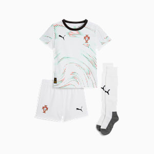 Portugal 2025 Away Minikit Kids, PUMA White-PUMA Black, extralarge-GBR