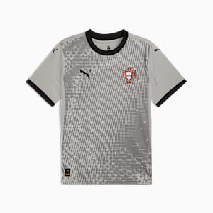 Portugal '25 Goalkeeper Men's Short Sleeve Jersey, Smokey Gray-PUMA Black, extralarge