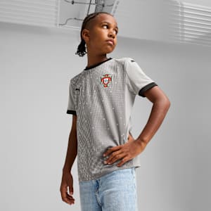Portugal 2025 Short Sleeves Goalkeeper Jersey Youth, Smokey Gray-PUMA Black, extralarge-GBR