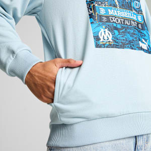 メンズ オリンピック マルセイユ FTBLNRGY+ フーディ, Frosted Dew-PUMA Navy, extralarge-JPN