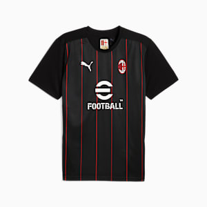 メンズ ACミラン プレマッチ 半袖 シャツ, PUMA Black-For All Time Red, extralarge-JPN