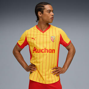 RC Lens 25/26 Authentic Home Jersey Men, Pelé Yellow-PUMA Red, extralarge