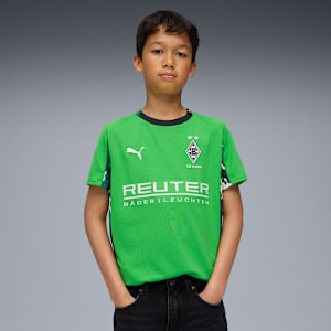 Borussia Mönchengladbach 25/26 Away Jersey Youth, PUMA Green-Warm White, large-GBR