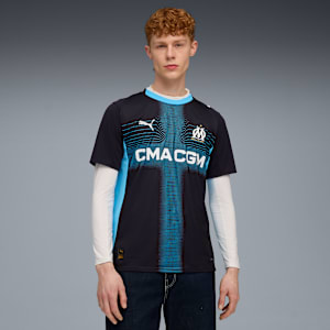Olympique de Marseille 25/26 Away Jersey Men, New Navy-Luminous Blue, extralarge