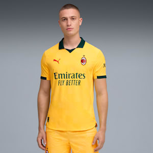 AC Milan 25/26 Authentic Third Jersey Men, Sunny Yellow-Dark Myrtle, extralarge