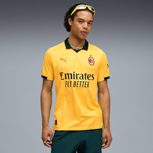 25/26 AC MILAN THIRD KIT Men's Replica Jersey, Sunny Yellow-Dark Myrtle, extralarge-IND