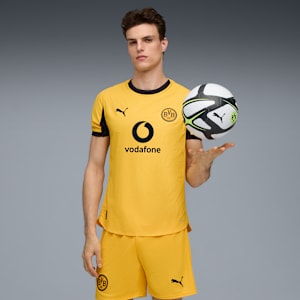 Borussia Dortmund 25/26 Authentic Cup Jersey Men, Yellow Sizzle-PUMA Black, extralarge
