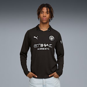Manchester City 25/26 Long Sleeve Away Jersey Men, PUMA Black, extralarge-GBR