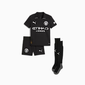 Manchester City 25/26 Away Minikit Kids, PUMA Black, extralarge-GBR