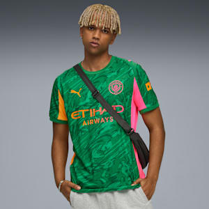 Manchester City 25/26 Goalkeeper Jersey Men, Archive Green-Heat Fire, extralarge-GBR