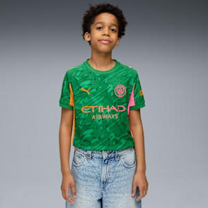 Manchester City 25/26 Goalkeeper Jersey Youth, Archive Green-Heat Fire, extralarge-GBR