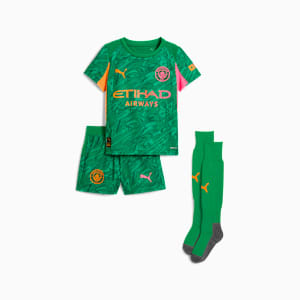 Manchester City 25/26 Goalkeeper Minikit Kids, Archive Green-Heat Fire, extralarge-GBR