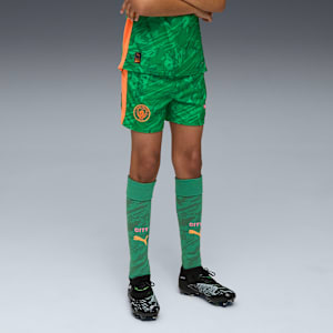 Manchester City 25/26 Goalkeeper Shorts Youth, Archive Green-Heat Fire, extralarge-GBR