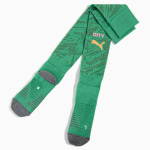 Manchester City 25/26 Goalkeeper Socks Men, Archive Green-Heat Fire, extralarge-GBR