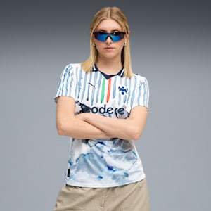 Jersey KIDSUPER x CF MONTERREY para mujer, PUMA White-Deep Navy, extralarge