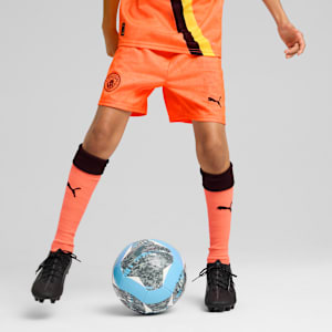 KIDSUPER x MANCHESTER CITY Shorts Youth, Neon Sun-PUMA Black, extralarge-GBR