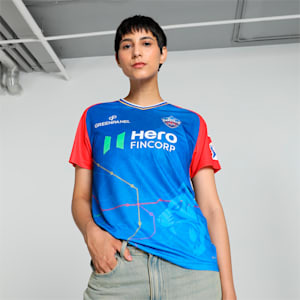 PUMA x DC 2024 Women's Replica Jersey, For All Time Red-Strong Blue, extralarge-IND