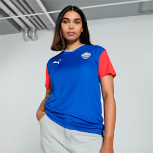 PUMA x DC 2024 Women's Fan Jersey, For All Time Red-Strong Blue, extralarge-IND