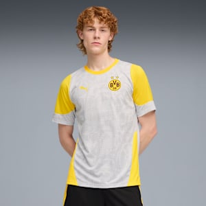 Borussia Dortmund Training Jersey Men, Silver Mist-Faster Yellow, extralarge