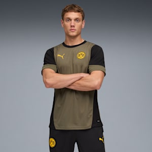 Borussia Dortmund Training Jersey Men, Loden Green-PUMA Black, extralarge
