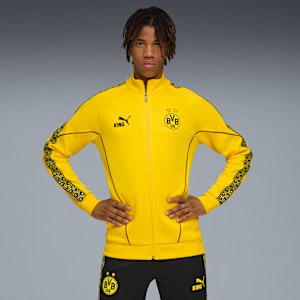 Borussia Dortmund KING Anthem Jacket Men, Faster Yellow-PUMA Black, large-GBR
