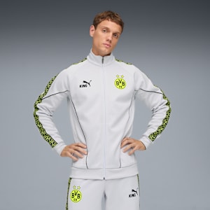 Borussia Dortmund KING Anthem Jacket Men, Silver Mist-Yellow Alert, large-GBR