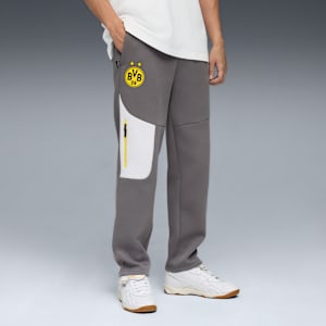 Borussia Dortmund PUMATECH Sweatpants Men, Cool Dark Gray-Faster Yellow, large