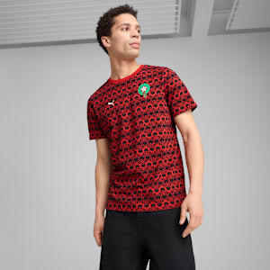 Morocco FtblCulture Tee Men, PUMA Red-PUMA Black, large-GBR
